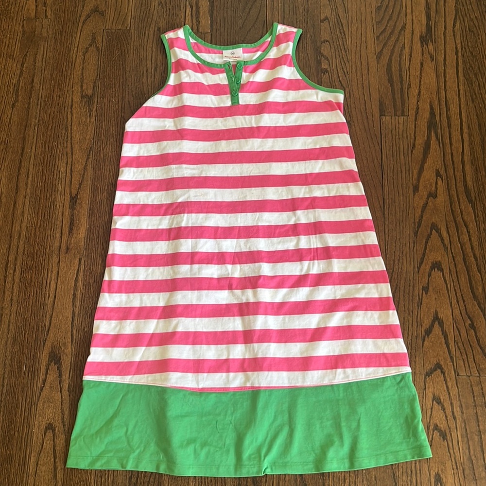 Hanna Andersson striped cotton sundress girls’ 14-16